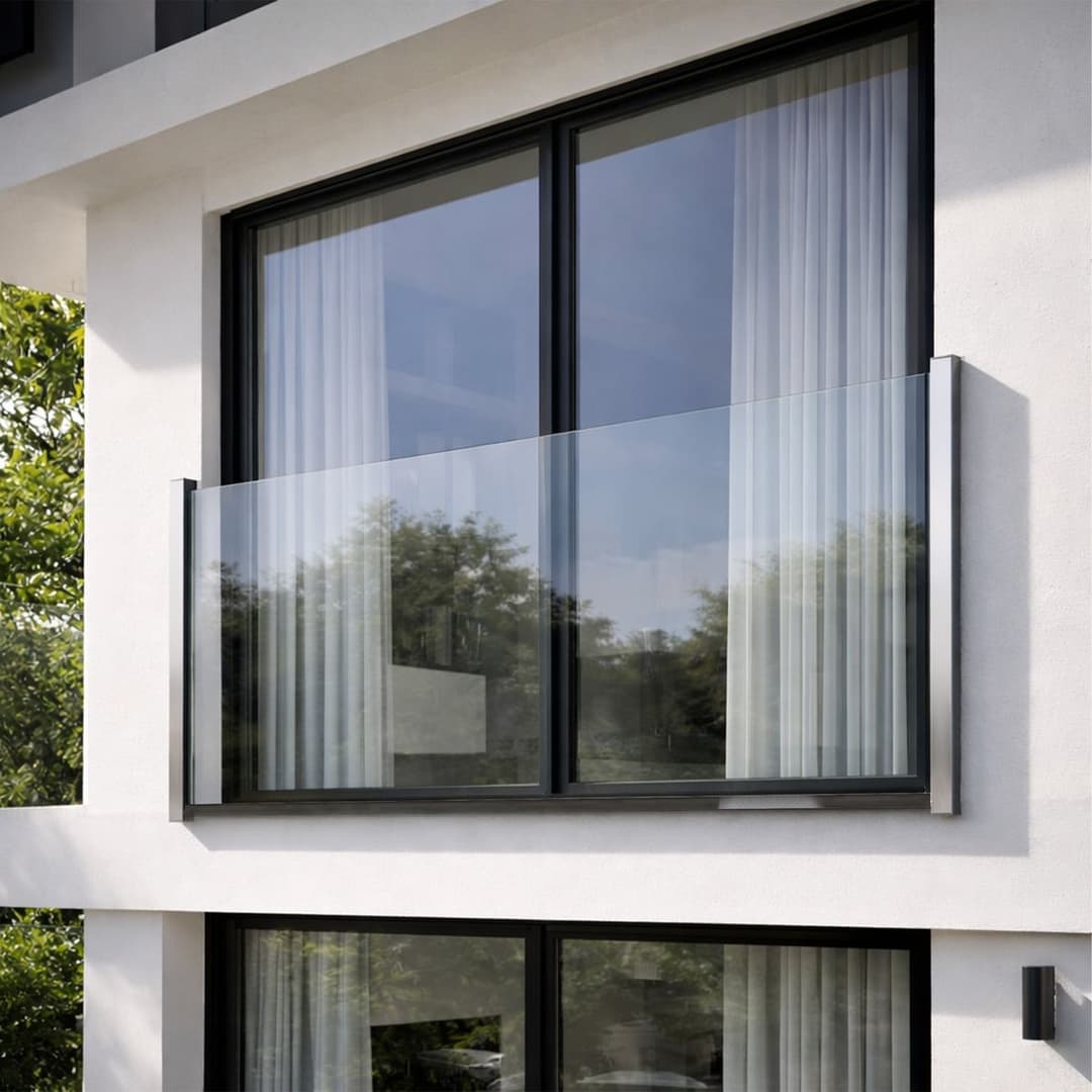 Balustradă fereastră franceză din aluminiu
