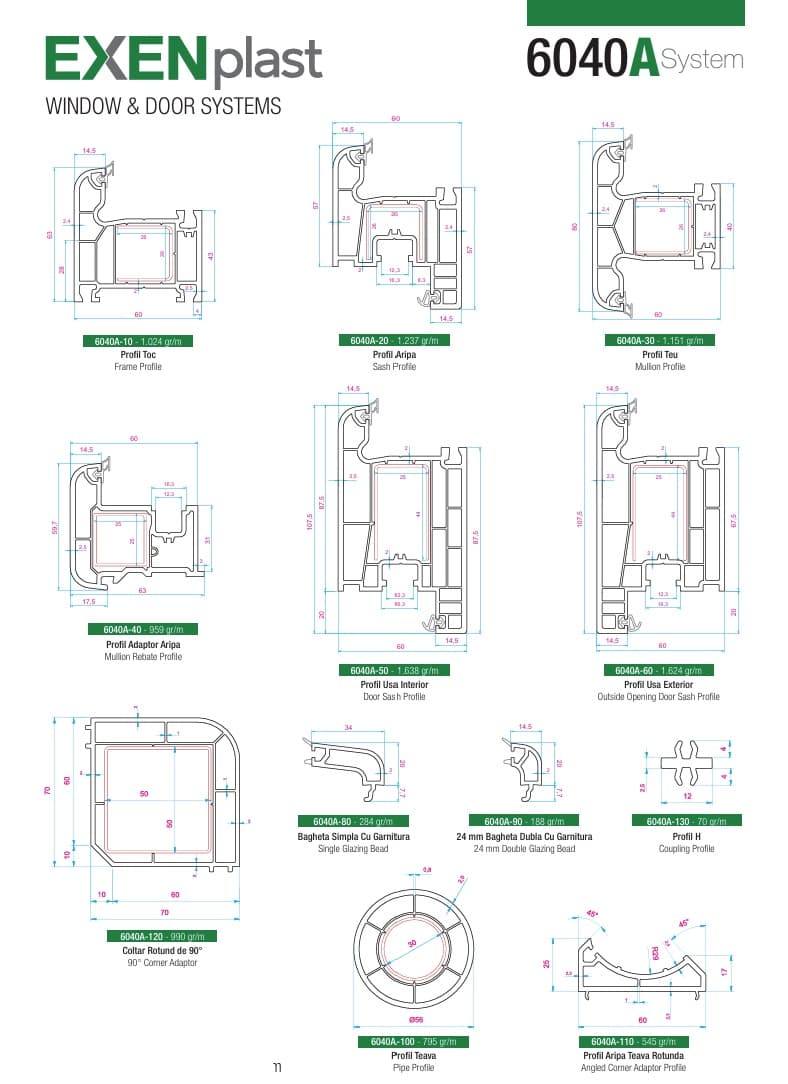 Sistem de Profile PVC – EXENplast & BLANCOPLAST - fotografie 4