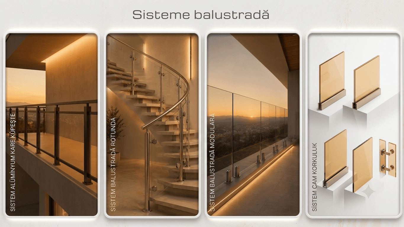 Balustrade din Aluminiu