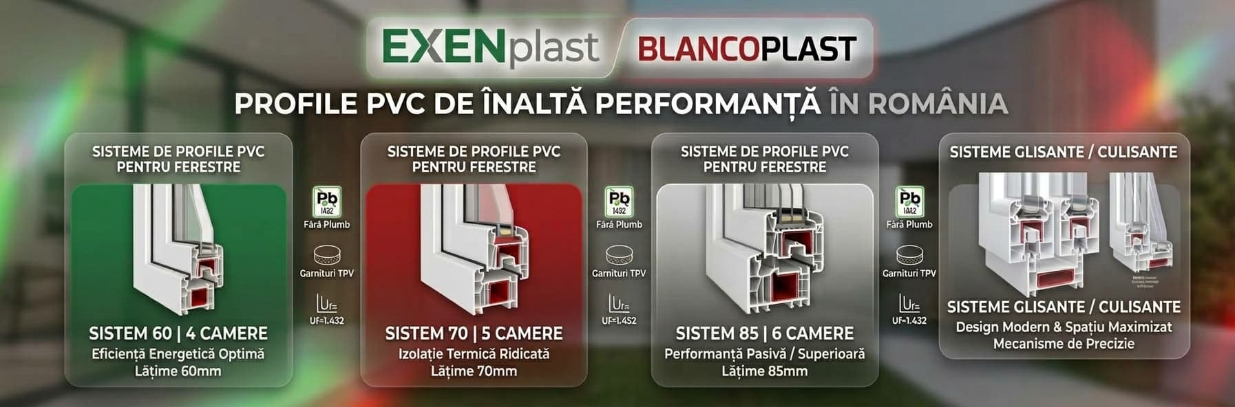 Sistem de Profile PVC – EXENplast & BLANCOPLAST